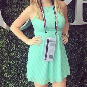 Mint green Everly sleeveless dress